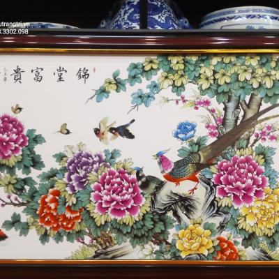 Tranh Sứ Phú Quý Nghênh Xuân